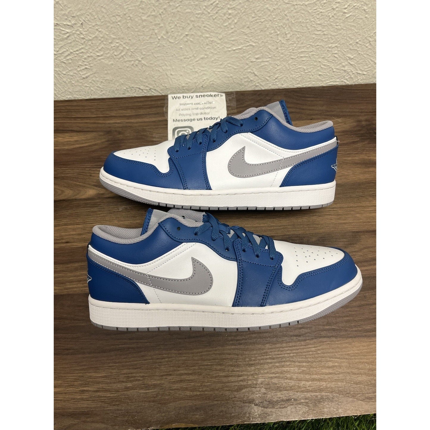 Size 11 - Jordan 1 Low True Blue Cement☀️🔥😎 Condition 9/10