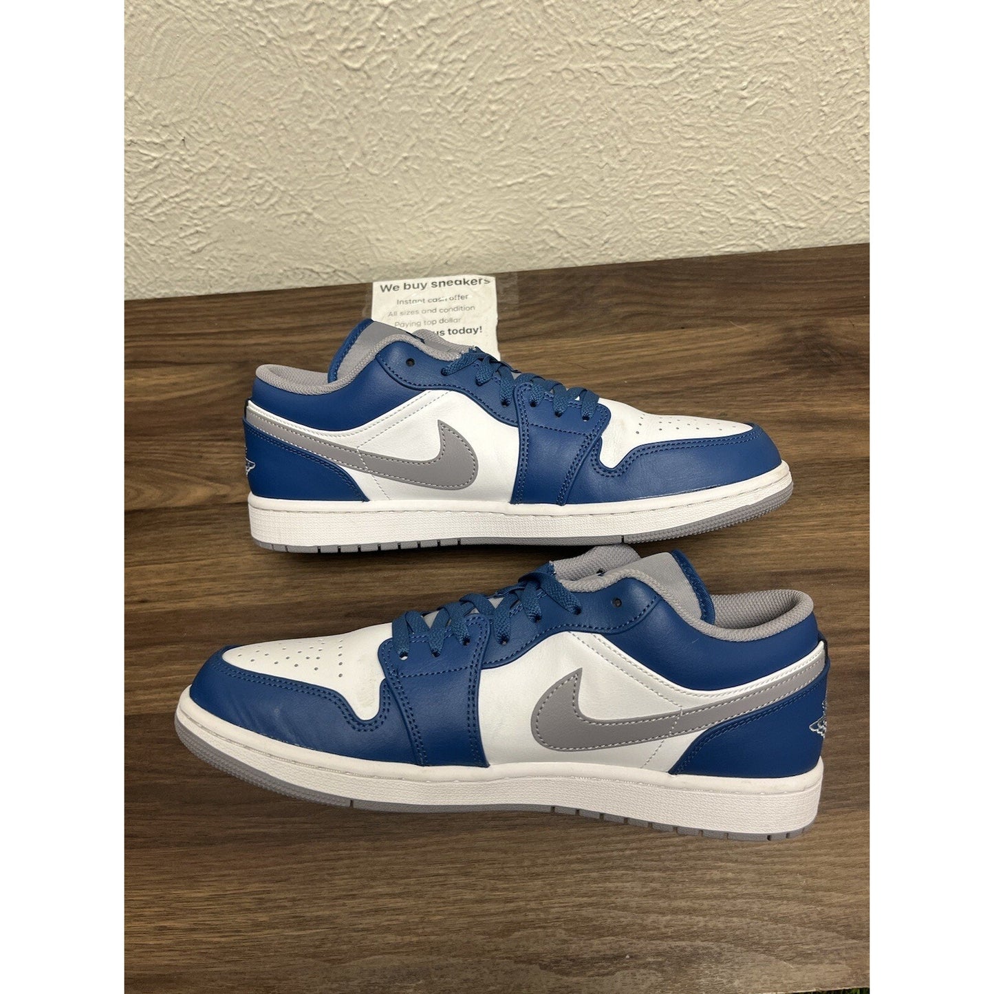 Size 11 - Jordan 1 Low True Blue Cement☀️🔥😎 Condition 9/10