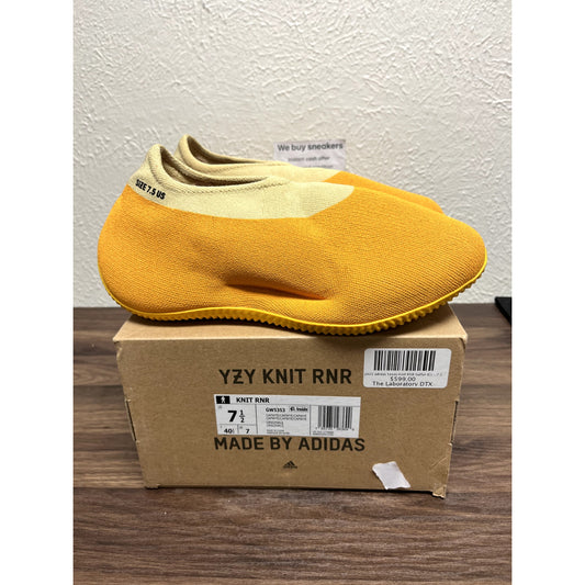 Size 7.5 - adidas Yeezy Knit Runner Sulfur