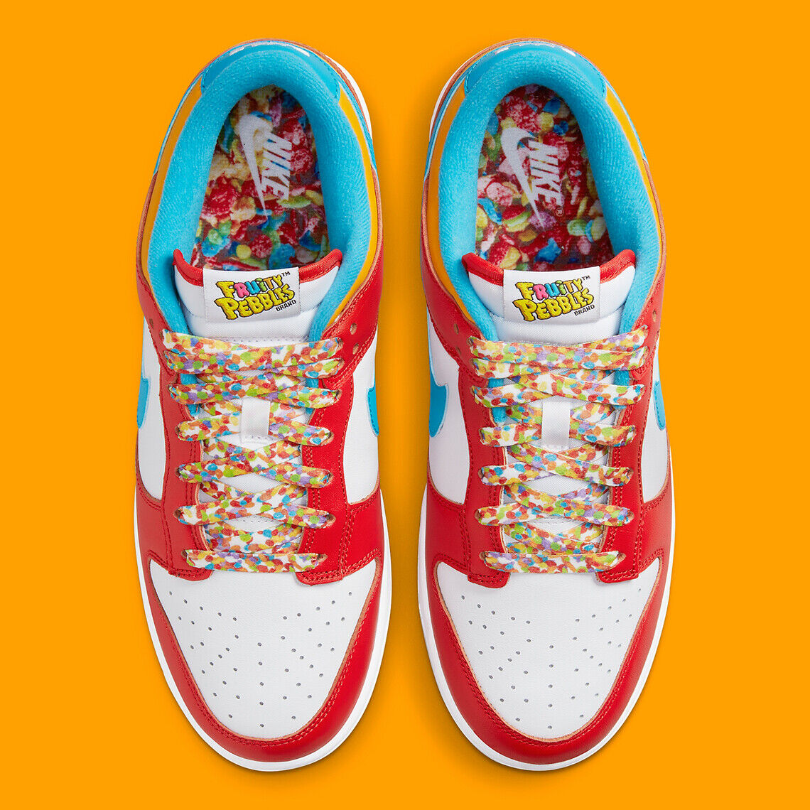 Size 10.5 - Nike Dunk Low x LeBron James x Fruity Pebbles Red