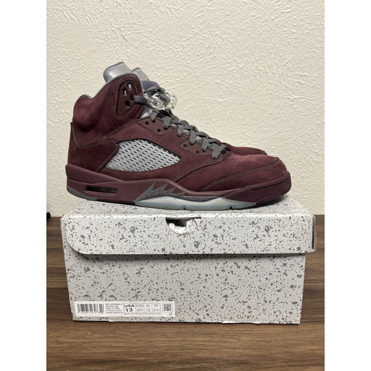 Nike Air Jordan 5 Retro Shoes Burgundy 2023 DZ4131-600 Size 13