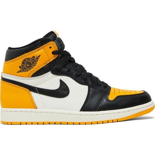 NIB Nike Air Jordan 1 Retro High OG - Yellow Toe - mens 9.5 (555088-711)
