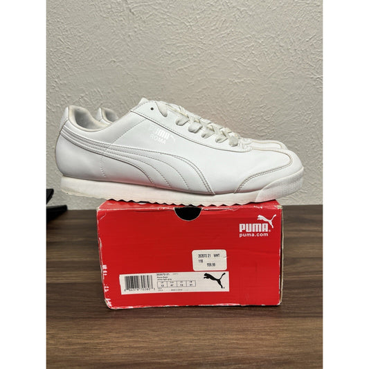 Size 13 - PUMA Roma Basic White