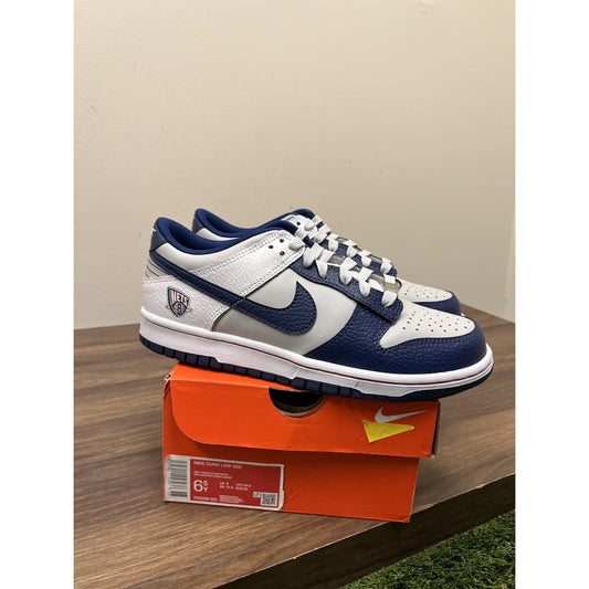 Nike NBA x Dunk Low EMB GS '75th Anniversary Nets Youth Size 6Y (DO6288-001)