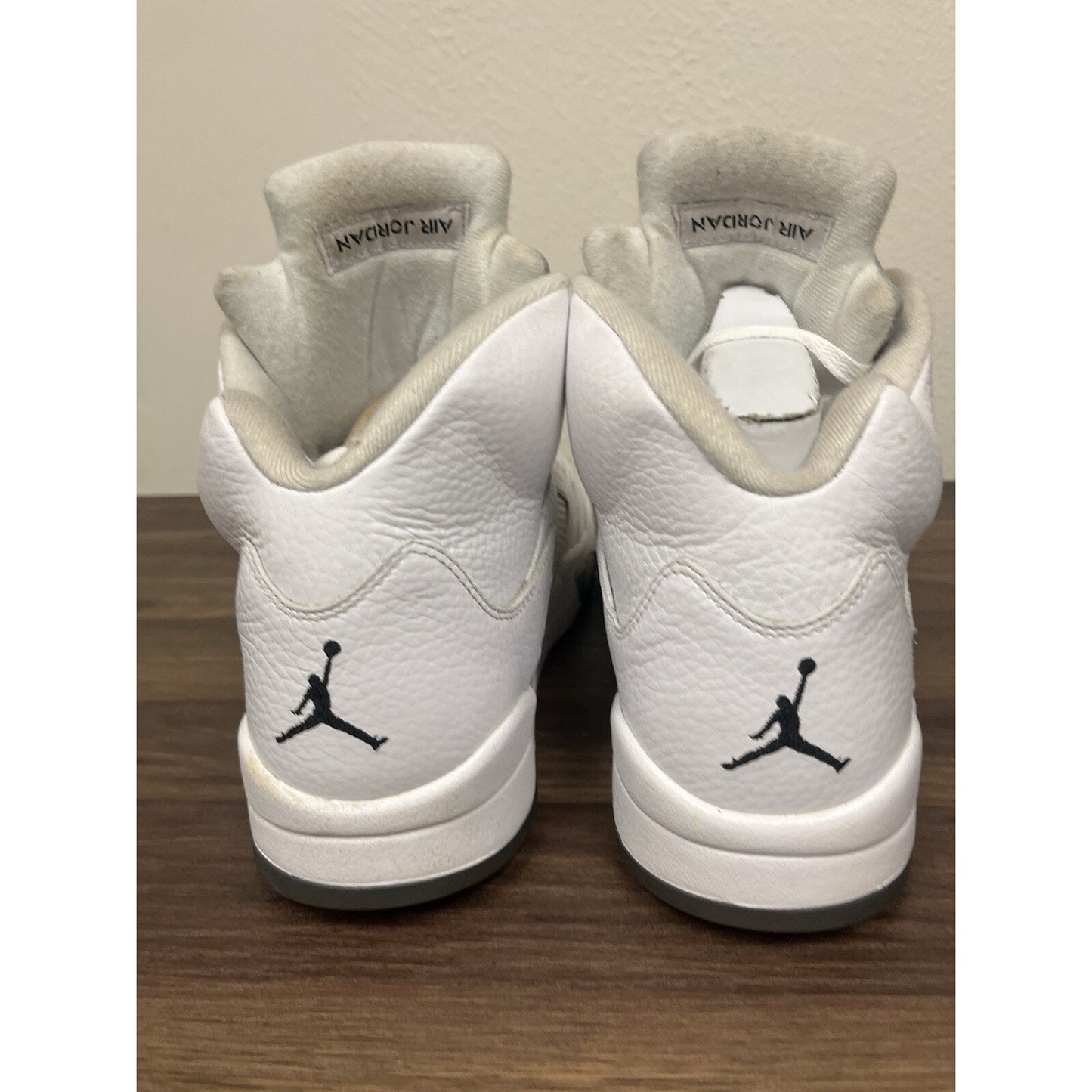 Nike Air Jordan 5 Retro 2015 Metallic White size 12 136027-130 OG V Clean