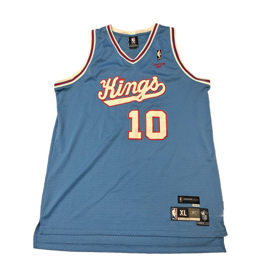 Vintage Reebok 1985 HWC Sacramento Kings Mike Bibby 10 Throwback Jersey Mens XL