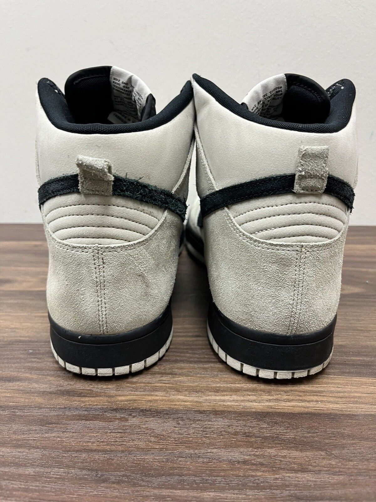 Nike Dunk High Light Bone Black Size 13 Sneakers Shoes 904233-002