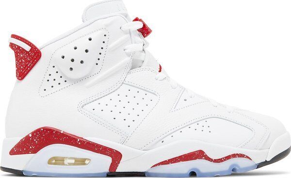 Size 8 - Jordan 6 White and University Red 2022