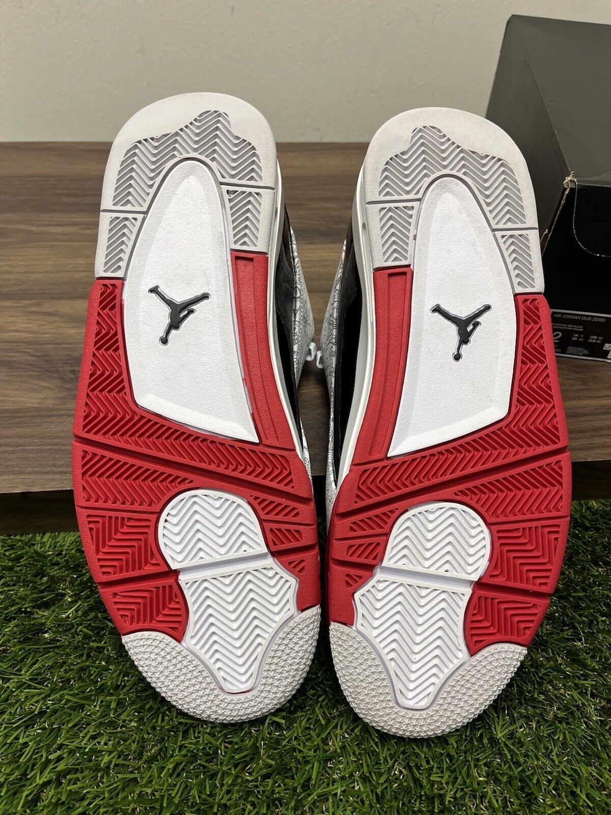 Jordan Dub Zero Varsity Red 2022 White Black Men's Shoes 311046-160 Size 12