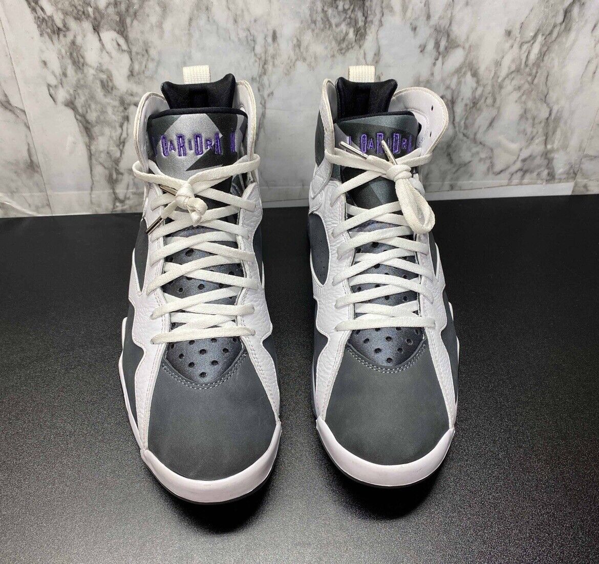 Nike Air Jordan Retro 7 Flint Grey White CU9307-100 Mens Used Size 10.5 VNDS