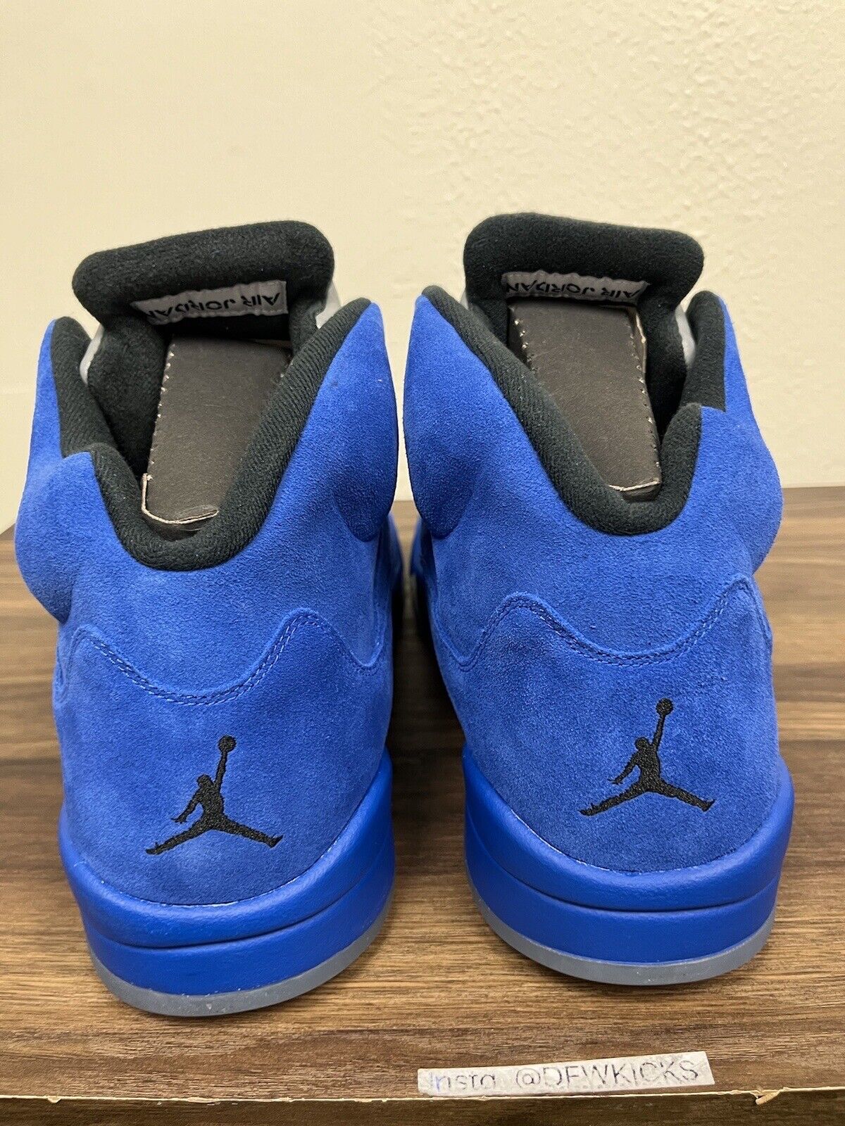Size 18 Jordan 5 Retro Blue Suede