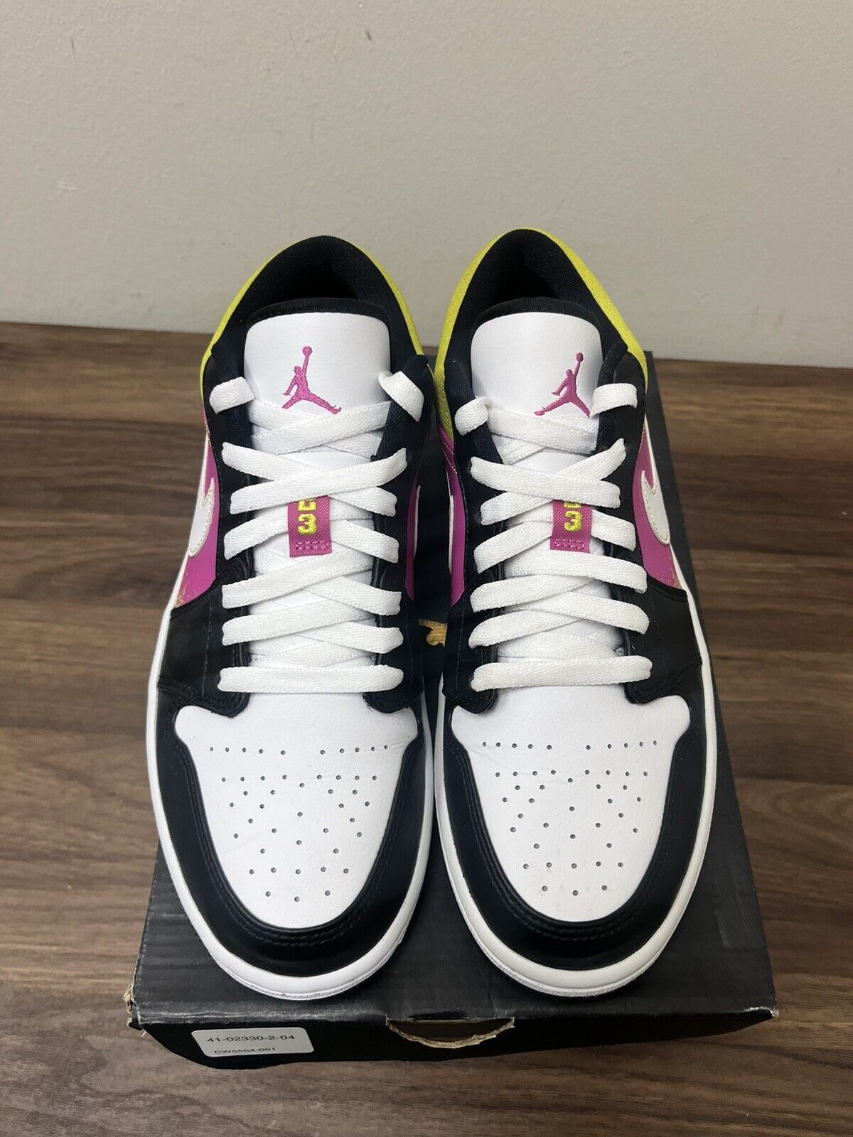 Nike Air Jordan 1 Men's Low Spray Paint CW5564-001 Sneakers Shoes size 8.5