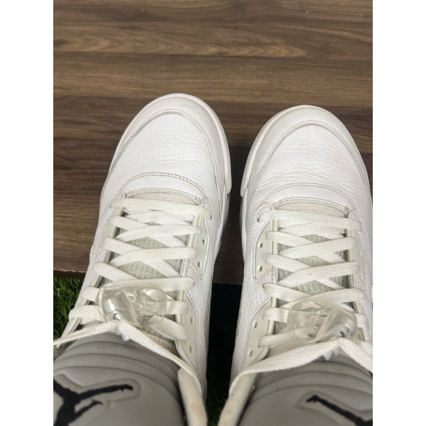 Nike Air Jordan 5 Retro 2015 Metallic White size 12 136027-130 OG V Clean