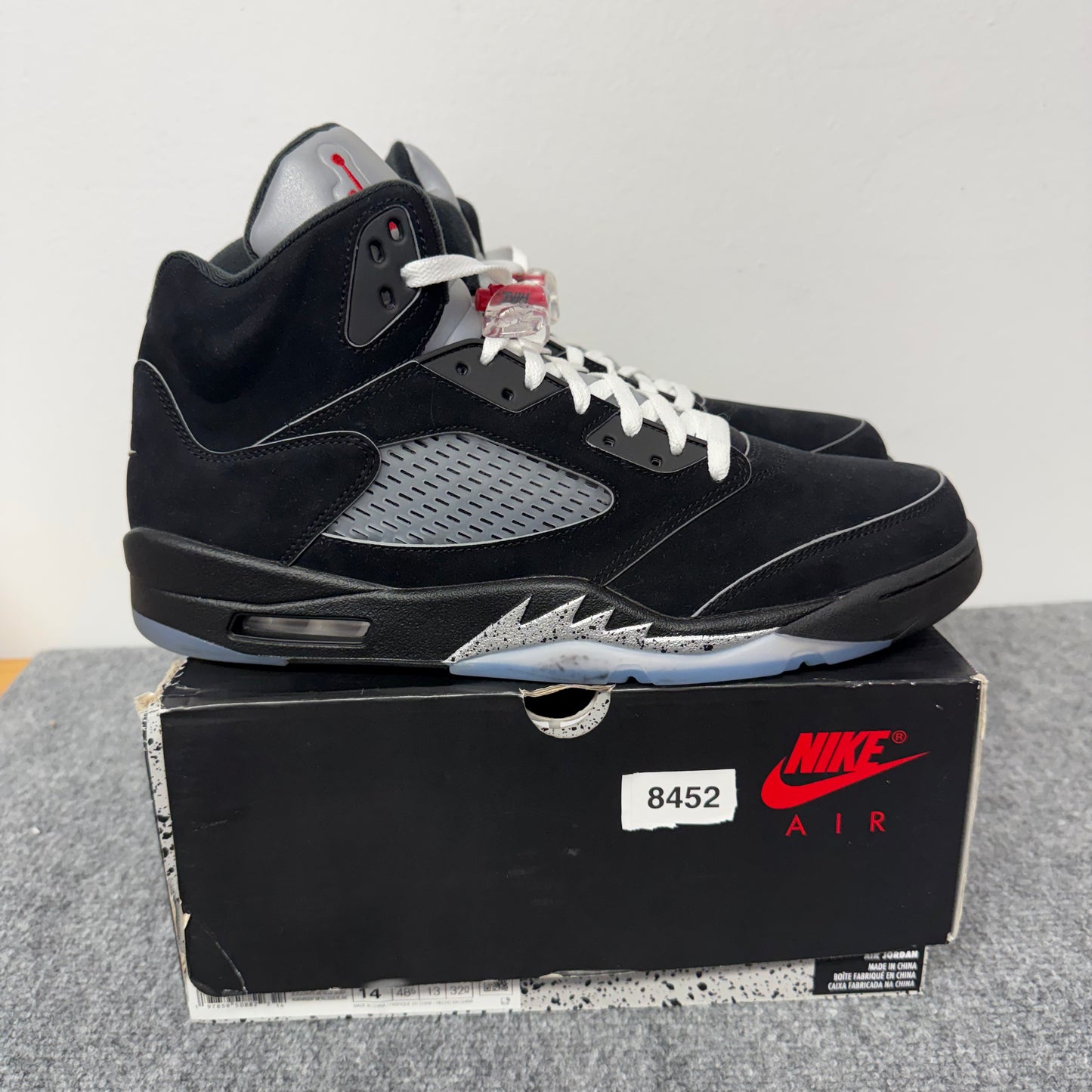Jordan 5 Retro OG Black Metallic Reimagined HF3975-001 Size : US M 14