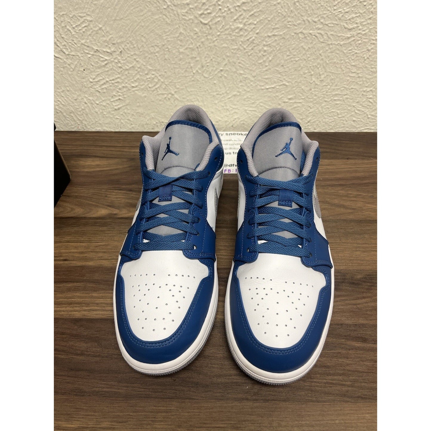 Size 11 - Jordan 1 Low True Blue Cement☀️🔥😎 Condition 9/10