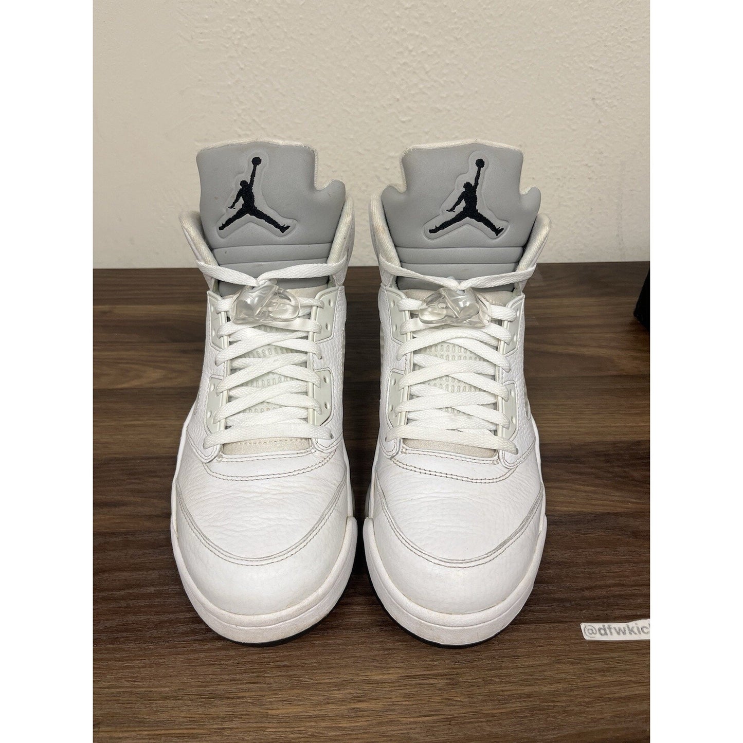 Nike Air Jordan 5 Retro 2015 Metallic White size 12 136027-130 OG V Clean