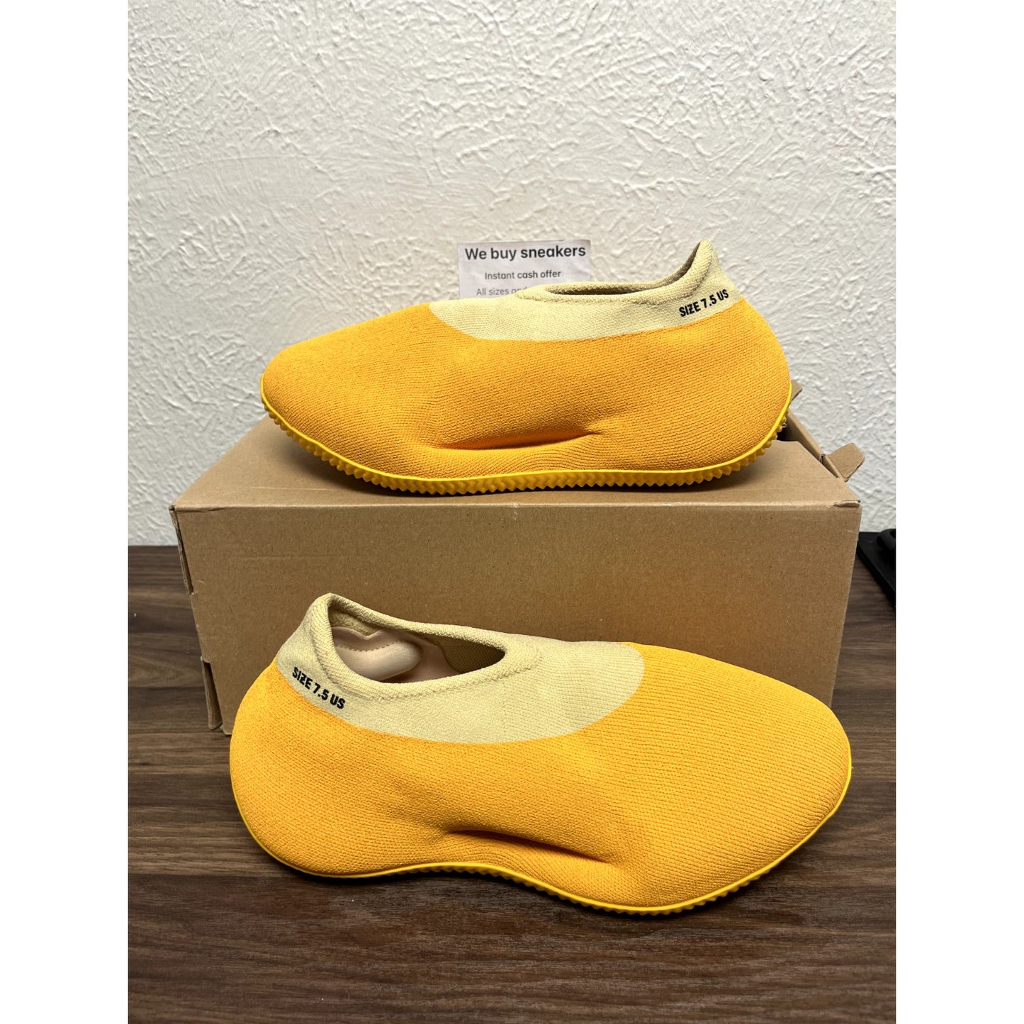 Size 7.5 - adidas Yeezy Knit Runner Sulfur
