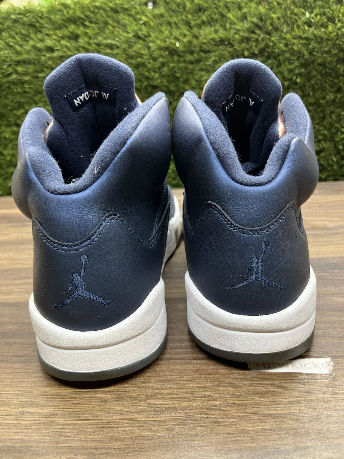 Air Jordan 5 Retro "Bronze" (Obsidian Navy White) — Men's Size 11