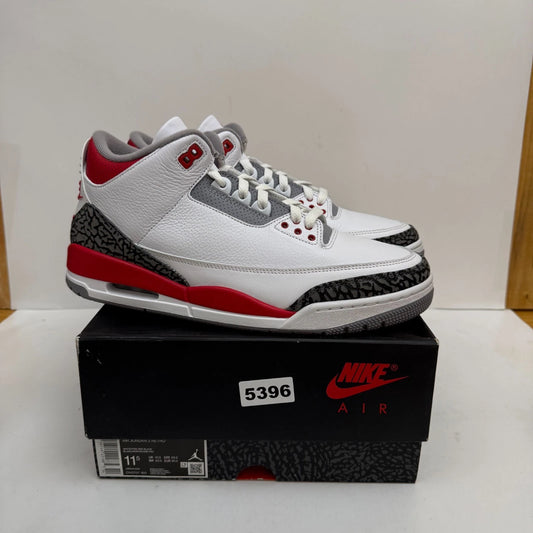 Air Jordan 3 Retro "Fire Red" — Men's Size 11.5